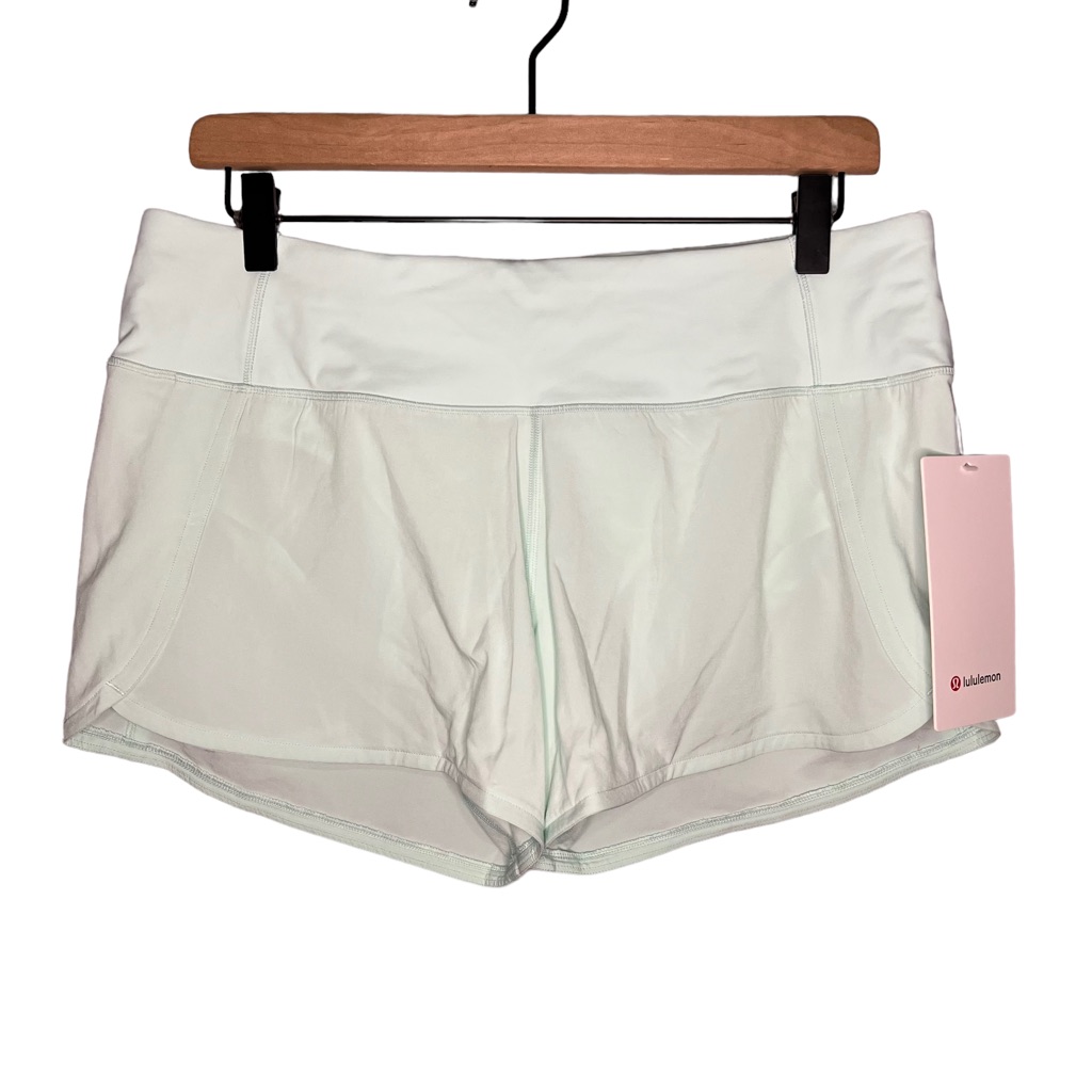 Nwt New Lululemon Run Times Short Ii 4" In Misty Mint Green 8
